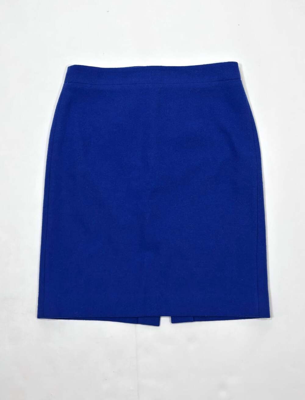J Crew No. 2 Wool Pencil Skirt Royal Blue Career Office - Size 2